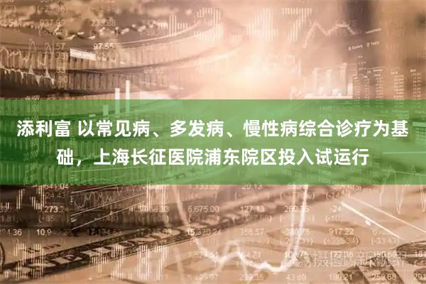 添利富 以常见病、多发病、慢性病综合诊疗为基础，上海长征医院浦东院区投入试运行