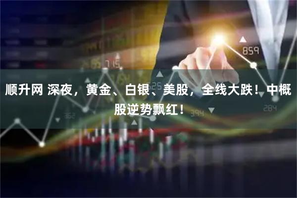 顺升网 深夜，黄金、白银、美股，全线大跌！中概股逆势飘红！