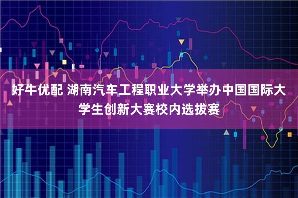 好牛优配 湖南汽车工程职业大学举办中国国际大学生创新大赛校内选拔赛